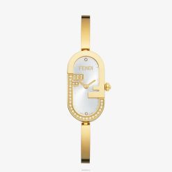 Fendi mujer 14,80 x 28,30 mm - reloj ovalado con logotipo ff 2LH8E346 accesorios oro