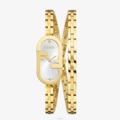 Fendi mujer 14,80 x 28,30 mm: reloj ovalado con logotipo o'lock 2LH8E294 accesorios oro