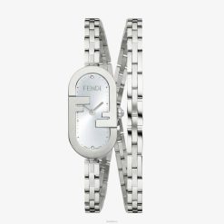 Fendi mujer 14,80 x 28,30 mm: reloj ovalado con logotipo o'lock 2LH8E295 accesorios plata