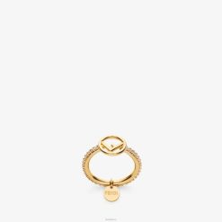Fendi mujer anillo anillo 2LH8E1758 joyas oro