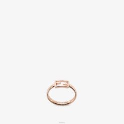 Fendi mujer anillo de baguette 2LH8E1744 joyas rosa