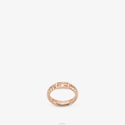Fendi mujer anillo de baguette 2LH8E1747 joyas rosa