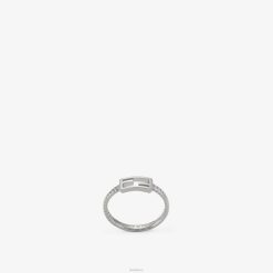 Fendi mujer anillo de baguette 2LH8E1748 joyas plata