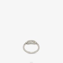 Fendi mujer anillo en o'lock 2LH8E1657 joyas plata
