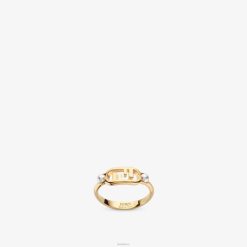 Fendi mujer anillo en o'lock 2LH8E1709 joyas oro