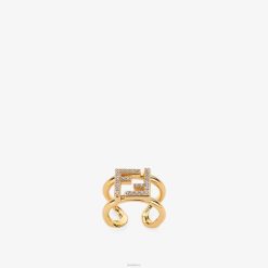 Fendi mujer anillo ff 2LH8E1776 joyas oro