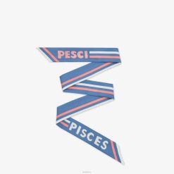 Fendi mujer bandeau de seda envolvente 2LH8E109 accesorios azul