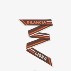 Fendi mujer bandeau de seda envolvente 2LH8E113 accesorios marrón