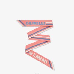 Fendi mujer bandeau de seda envolvente 2LH8E120 accesorios rosa