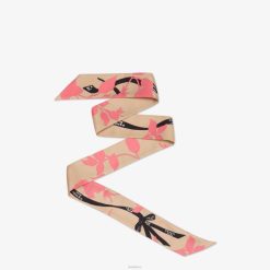 Fendi mujer bandeau de seda orgánica 2LH8E221 accesorios beige