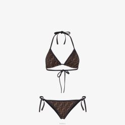 Fendi mujer bikini de licra 2LH8E1011 vestir negro