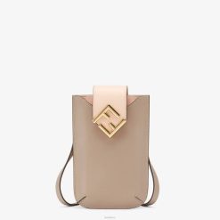 Fendi mujer bolsa de cuero de paloma 2LH8E1460 accesorios beige