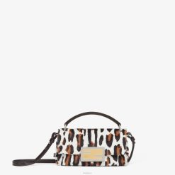 Fendi mujer bolsa de piel de oveja con estampado animal 2LH8E806 accesorios multicolor