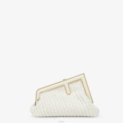 Fendi mujer bolsa de tela entrelazada 2LH8E618 accesorios blanco