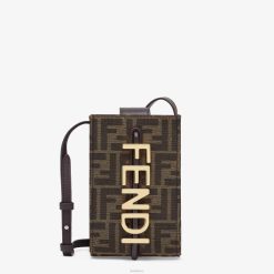 Fendi mujer bolsa de tela ff 2LH8E1434 accesorios marrón