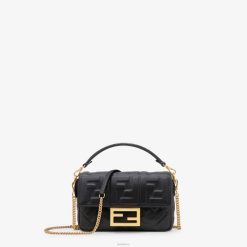 Fendi mujer bolso baguette mini de piel 2LH8E549 accesorios negro