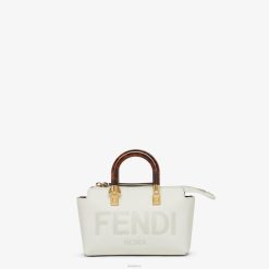 Fendi mujer bolso boston pequeño de piel 2LH8E645 accesorios blanco