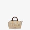 Fendi mujer bolso boston pequeño de piel paloma 2LH8E826 accesorios beige