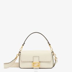 Fendi mujer bolso camelia selleria con pespuntes oversize 2LH8E895 accesorios beige