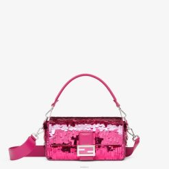 Fendi mujer bolso de lentejuelas fucsia 2LH8E518 accesorios rosa