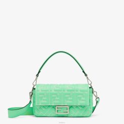 Fendi mujer bolso de napa con motivo ff cosido 2LH8E710 accesorios verde