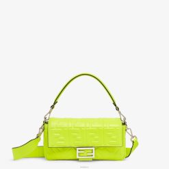 Fendi mujer bolso de napa neón 2LH8E665 accesorios amarillo