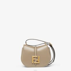 Fendi mujer bolso de piel lisa y piel flor de paloma 2LH8E558 accesorios gris