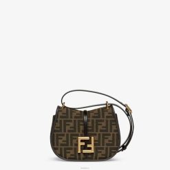 Fendi mujer bolso ff de tela jacquard 2LH8E519 accesorios marrón