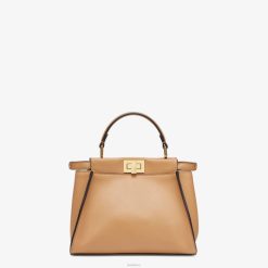 Fendi mujer bolso peekaboo mini de piel 2LH8E912 accesorios beige