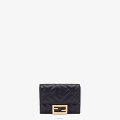 Fendi mujer cartera baguette de piel de napa con tres pliegues y micro 2LH8E1425 accesorios negro