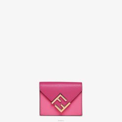 Fendi mujer cartera bicolor fucsia y piel 2LH8E1407 accesorios beige