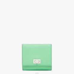 Fendi mujer cartera de cuero peekaboo 2LH8E1485 accesorios verde