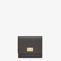 Fendi mujer cartera de cuero peekaboo 2LH8E1566 accesorios negro