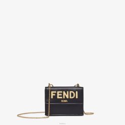 Fendi mujer cartera de cuero romaníes 2LH8E1444 accesorios negro