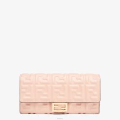 Fendi mujer cartera ff de napa 2LH8E1527 accesorios rosa