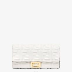 Fendi mujer cartera ff de napa 2LH8E1528 accesorios blanco