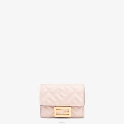 Fendi mujer cartera ff de napa 2LH8E1546 accesorios rosa