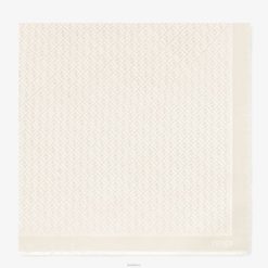 Fendi mujer chal de seda orgánica 2LH8E456 accesorios Marfil