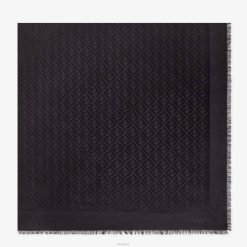 Fendi mujer chal de seda orgánica 2LH8E458 accesorios negro