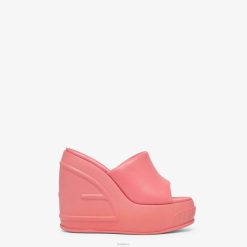 Fendi mujer chanclas de piel de napa 2LH8E1330 zapatos rosa