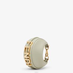 Fendi mujer Charm de cuero nanográfico 2LH8E206 accesorios verde