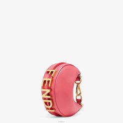 Fendi mujer Charm de cuero nanográfico 2LH8E222 accesorios rosa
