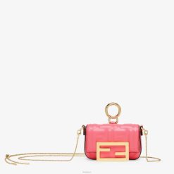 Fendi mujer Charm en piel de napa. 2LH8E220 accesorios rosa