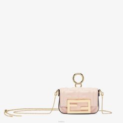 Fendi mujer Charm en piel de napa. 2LH8E500 accesorios rosa