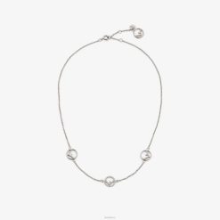 Fendi mujer collar de paladio 2LH8E1757 joyas plata