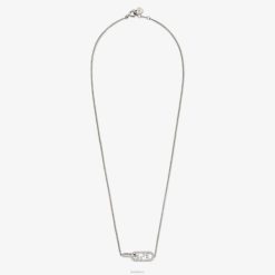 Fendi mujer collar en forma de o'lock 2LH8E1656 joyas plata