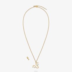 Fendi mujer conjunto capricornio 2LH8E1643 joyas oro