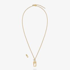 Fendi mujer conjunto de acuario 2LH8E1641 joyas oro