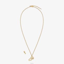 Fendi mujer conjunto de aries 2LH8E1633 joyas oro