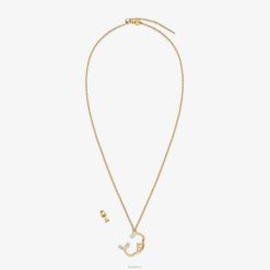 Fendi mujer conjunto de cáncer 2LH8E1636 joyas oro